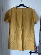 Sea salt Ladies Size 10 Mustard Linen Tunic