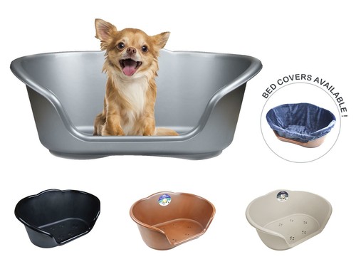 Plastic dog bed basket - bed, heavy