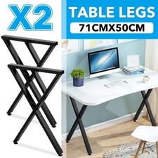 2X Industrial Steel Table Legs