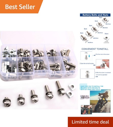 Versatile piece bolts - 30-piece, m6