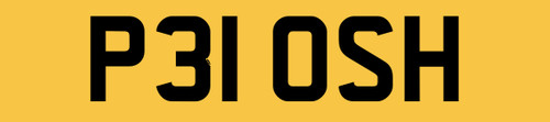 The vip car reg number - number, plate