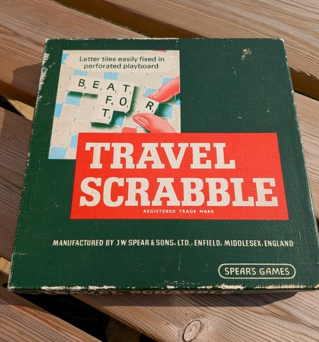 Vintage spears travel scrabble - spears,