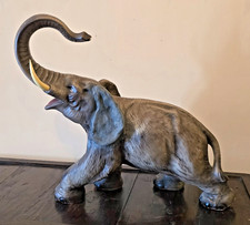 Vintage Very Large Ceramic Bull Elephant Figure Decorative Collectable