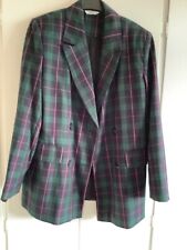 green & Pink check blazer size 16 new no tags