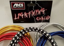 MCS Old School BMX Lightning Chrome Brake Cable