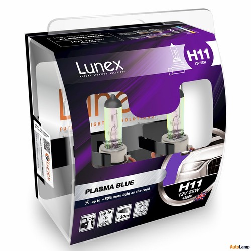 H11 lunex plasma - 2x, blue