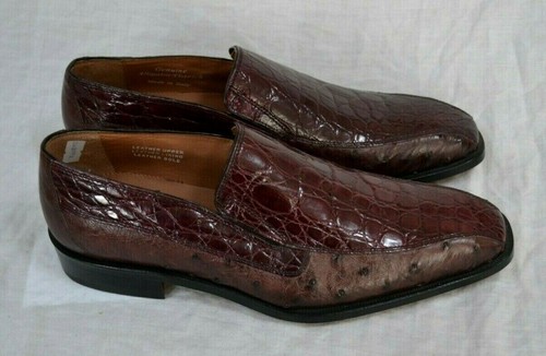 Genuine aligator ostrich shoes - aligator-ostrich,