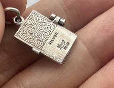 Vintage Nuvo Sterling Silver Driving License Charm Opens