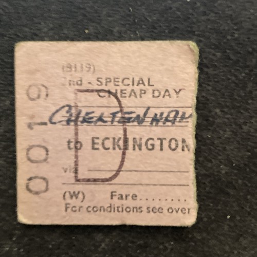Half railway ticket - half., (