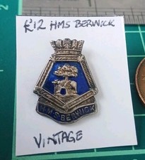 Vintage HMS Berwick Lapel / Tie Pin Badge. Pin Been Replaced 