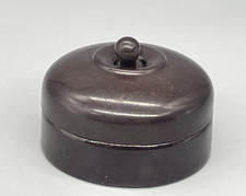 Vintage Crabtree Vitreous 1 Gang 2 Way Bakelite & Ceramic Toggle Light Switch