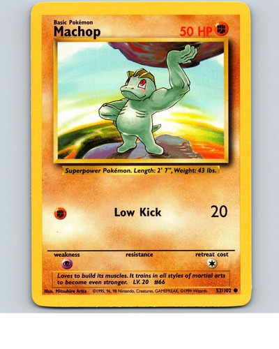 Machop 102 common base - 52/102, set