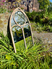 Metal gothic arch window - arch,