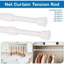 2x Telescopic Curtain Rod