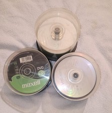 Bundle Lot Of Mixed Recordable 100 Discs Maxell & Verbatim DVD+R DVD-R CD-R !!!