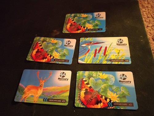 Mercury phone cards - mercury,