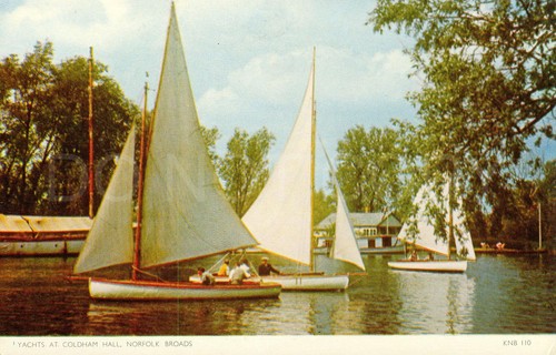 Norfolk broads rppc - broads, vintage