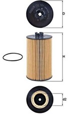 Oil Filter MAHLE Fits MERCEDES