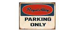 ROYAL ALLOY SCOOTER PARKING Retro Look Metal Sign Gift Workshop Cave a4