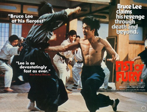 Fist fury 1972 quad poster - fist,