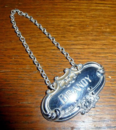 Vintage solid silver brandy - vintage,