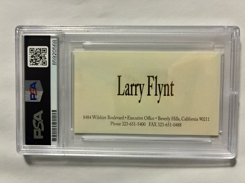 Larry flynt autograph hustler - larry,