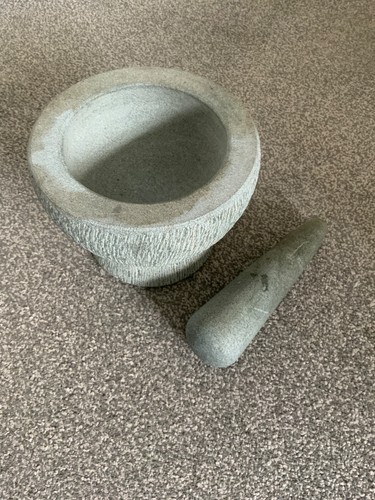 Pestle and mortar set solid - pestle,