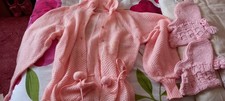 Pink.bed Jacket And Bed Socks