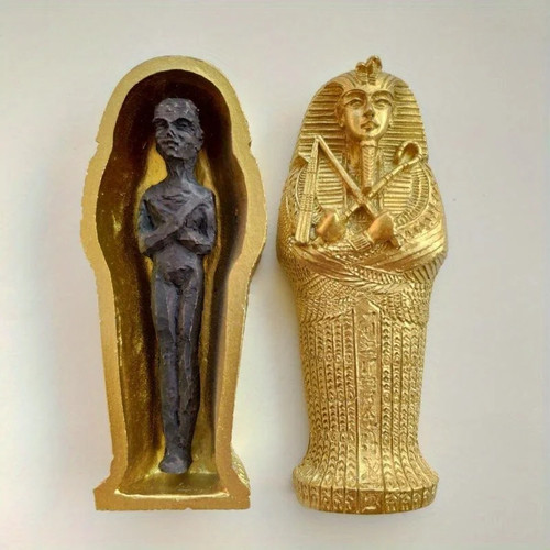 Egyptian coffin mummy figurine - coffin,