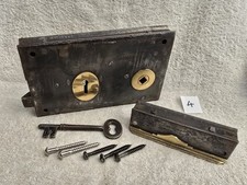 Edwardian Cast Iron Rim Lock