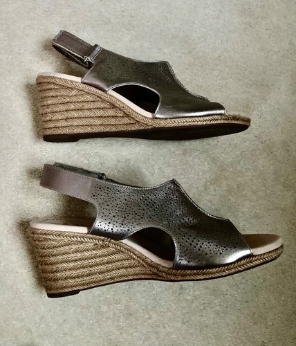 Womens leather open - , toe,