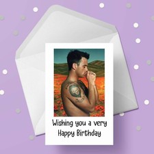 Robbie Williams Birthday Card