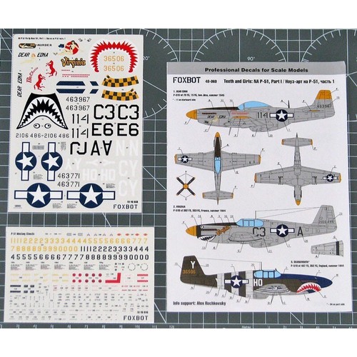Decals north american 51 - decals, p-51
