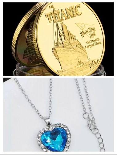 Titanic necklace heart the - titanic,