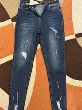 Ladies Boohoo Ripped Skinny