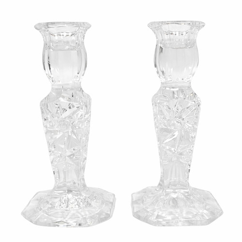 Lot clear faceted glass - lot,