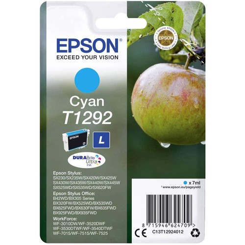 Epson t1292 cyan apple genuine - epson,
