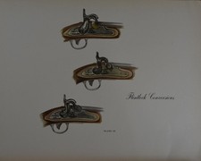 Antique flintlock gun pistol - flintlock,