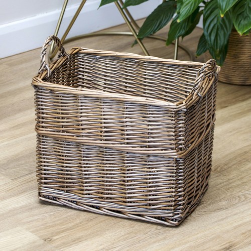 Rectangular wicker storage - rectangular,