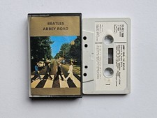 Beatles Abbey Road Cassette Tape EMI Records White Paper Label Version 