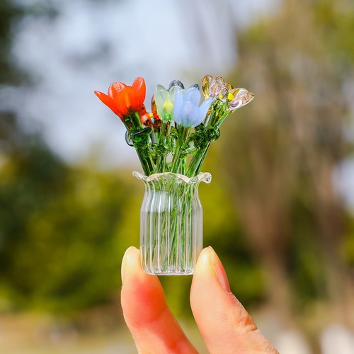 Colorful crystal flower - colorful,