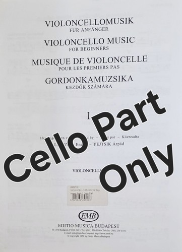 Cello music for beginners book - cello,