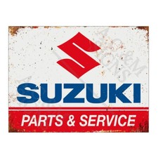 Metal Tin Sign Plaque Suzuki