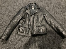 Men's Black Leather Padded