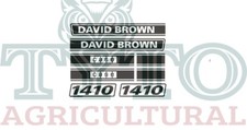 David Brown 1410 Tractor Decal Set