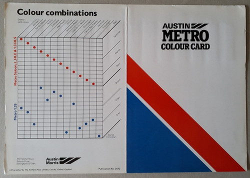 Austin metro body colour - austin,