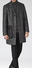 Designer REISS winter coat size M --BRAND NEW-- Black Overcoat