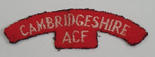 Cambridgeshire Army Cadet Force Cloth Shoulder Title badge ACF