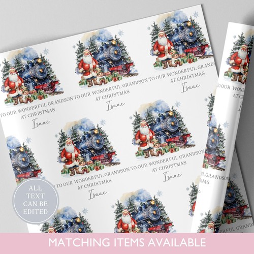 Personalised santa train - personalised,