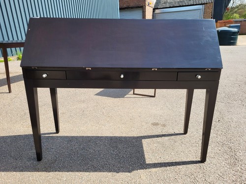 Dark wood writing desk - dark,